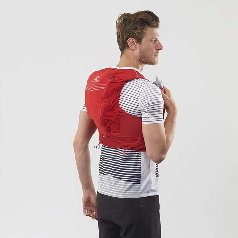Salomon ADV Skin 12 Set Vest, Unisex Adult, Goji Berry, XS in Saudi Arabia