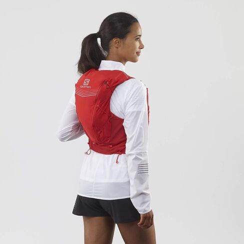 Salomon ADV Skin 12 Set Vest, Unisex Adult, Goji Berry, XS in Saudi Arabia