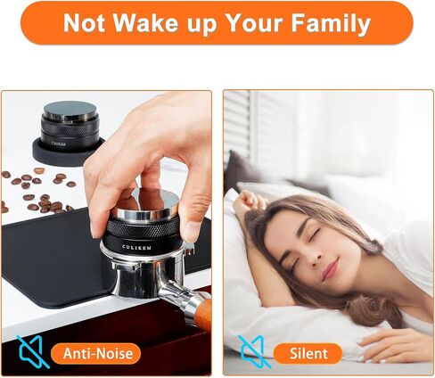 Espresso Tamper Mat Coffee Tamping - CULIKEM Espresso Tamping Mat for Espresso Machine, Food Safe Silicone Coffee Tamper Mat as Espresso Machine Accessories in Saudi Arabia