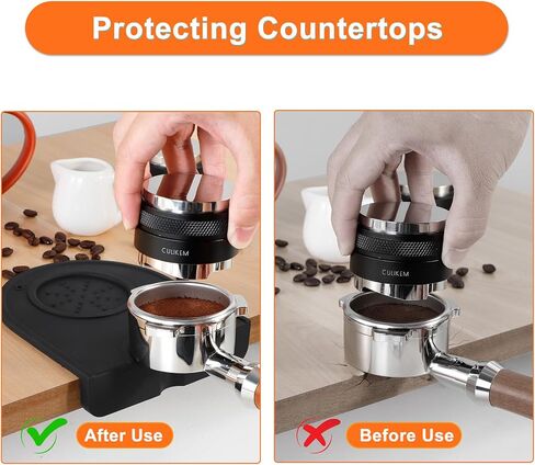 Espresso Tamper Mat Coffee Tamping - CULIKEM Espresso Tamping Mat for Espresso Machine, Food Safe Silicone Coffee Tamper Mat as Espresso Machine Accessories in Saudi Arabia
