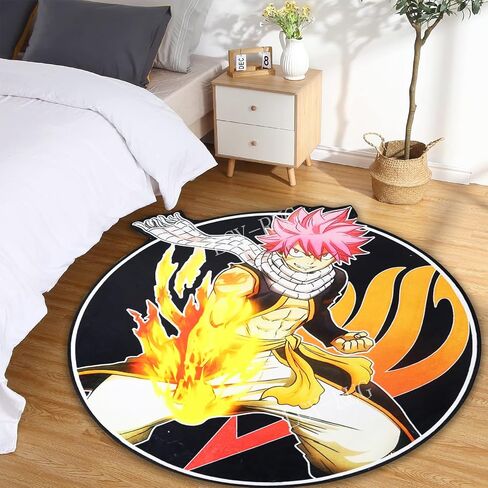 Anime Rug Bedrooms Anime Area Round Shape Carpet Rug Non Slip Ultra Soft Circular Rugs Dorm Gaming Room Best Decor, 39×39 in Saudi Arabia