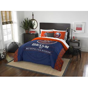Northwest Company NHL New York Islanders Comforter and Sham Set, Full/Queen, Draft
