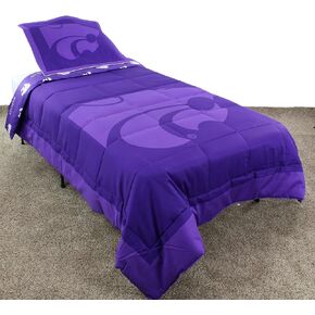 College Covers Kansas State Wildcats Reversible Comforter Set, Full