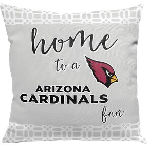 Northwest NFL 2 Piece Sweet Home Fan Throw Pillow Cover 18 X 18, Arizona Cardinals