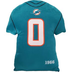 Miami Dolphins NFL Jersey Cloud Pillow 15 x 13.5 x 3 inches