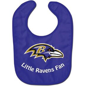 WinCraft NFL Baltimore Ravens WCRA2047014 All Pro Baby Bib,Purple in Kuwait
