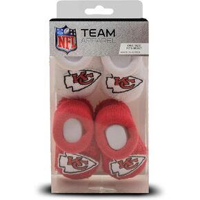 For Bare Feet Kansas City Chiefs Infant Bootie Socks 0-12 Months - 2 Pack