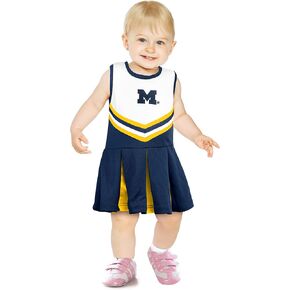 Little King NCAA Infant/Toddler Girls One Piece Team Cheer Jumper Dress Sizes 6M 12M 18M 2T 3T 4T in Kuwait