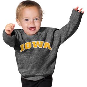 Little King NCAA Infant Boys and Girls Crewneck Knobby Sweatshirt With Tackle Twill Letters-Team Colors 6M 12M 18M