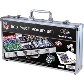MasterPieces Casino - NFL Baltimore Ravens - 300 Piece Poker Chip Set with Carrying Case
