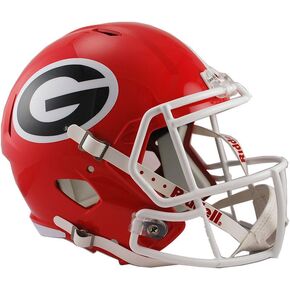 NCAA Georgia Bulldogs Full Size Speed Replica Helmet, Red, Medium