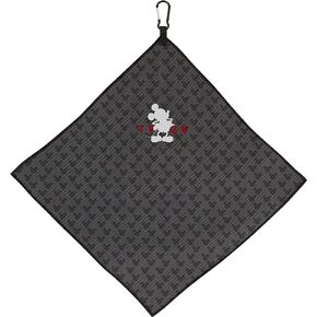 Team Effort T0539619 Disney Mickey Mouse Golf 15"x15" Grey Microfiber Towel, Multicolor
