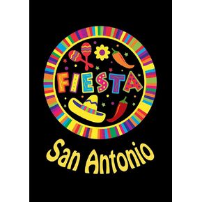 Toland Home Garden 1112084 Fiesta Pin - San Antonio Cinco de Mayo Flag 12x18 Inch Double Sided Cinco de Mayo Garden Flag for Outdoor House Party Flag Yard Decoration