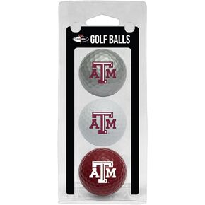 Team Golf NCAA Regulation Size Golf Balls, 3 Pack, Full Color Durable Team Imprint
