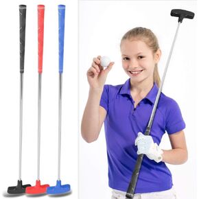 Golf Putters Kids Junior Stainless Steel Golf Club Putter 31inch Mini Rubber Head Golf Putters for Children Ages 3-5 6-8 9-12