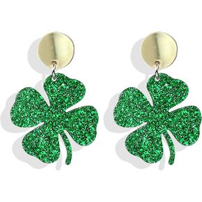 St Patricks Day Earrings for Women Shamrock Earrings Acrylic Irish Earrings Green Beer Earrings St Patricks Day Accessories St Patricks Day Shirt Women Outfits