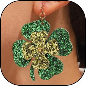 St Patricks Day Earrings for Women Shamrock Earrings Acrylic Irish Earrings Green Beer Earrings St Patricks Day Accessories St Patricks Day Shirt Women Outfits