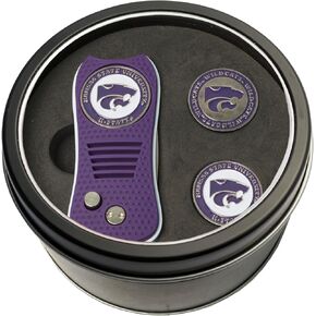 Team Golf NCAA Gift Set Switchblade Divot Tool with 3 Double-Sided Magnetic Ball Markers, Patented Single Prong Design, Causes Less Damage to Greens, Switchblade Mechanism in Kuwait