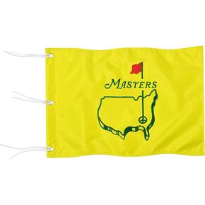 Standard Golf Flag, Double-Side Embroidered Augusta National Flag, 420D Nylon Golf Pin Flags, Putting Green Flags for Golf Course Driving Range Collection, 14" H x 20" L