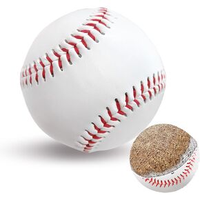 Unmarked Adult Baseballs, Blank Standard Practice Baseball Size 9 Inch, Youth Baseballs Game Tball Balls for High School League Training, Pitching, Throwing and Autograph (2Pack, 4 Pack, 12 Pack)