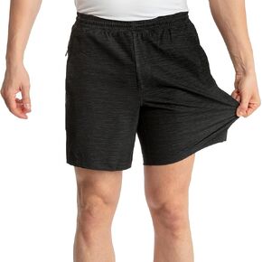 Mens Gym Shorts – Stretch Athletic Workout Short with Built-in Liner for Comfort – Regular Length, 7" Inseam