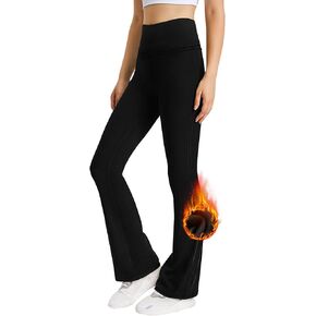 Bootcut Leggings for Girls High Waist Soft Stretch Women Yoga Pants Teen Dance Running Black Pink Dark Blue Maroon White