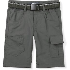 Mesinsefra Kids Boy's Youth Quick Dry Elastic Waist Cargo Shorts,Outdoor Hiking Camping Fishing Grey Tag 160cm-US 9-10 Years