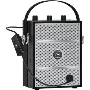 Bluetooth 5.3 Voice Amplifier with Wireless Microphone Headset, Personal Wireless Amplifier Mic for Teachers, 40W Loudly Portable Megaphone Pa System for Classrooms, Speeches, Outdoors Indoors