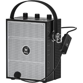 40W S98 Wireless Voice Amplifier Portable Bluetooth 5.3 PA System with UHF Wireless Mic Headset and Belt, Megaphone Speaker and Microphone Set for Teachers, Indoor/Outdoor Events