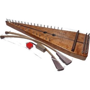 30 string Cherry bowed psaltery w/Cherry top and bottom w/two bows