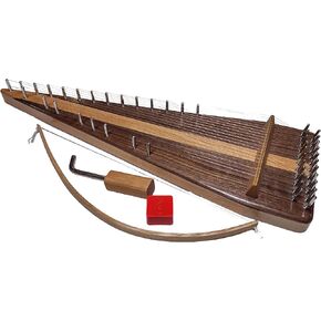 Zither Heaven 22 string Cherry bowed Psaltery with Black Walnut top