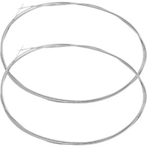 SUPVOX 2Pcs String dulcimer strings stringed instrument supply dulcimer instruments accessories dulcimer parts musical instrument part dulcimer accessory instrument parts steel bulk Metal