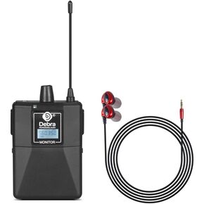 D Debra Bodypack with Earphone Only Suitable for ER-202 & ER-102 Wireless in Ear Monitor System, Can Not Be Used Alone(Only 1 Bodypack)