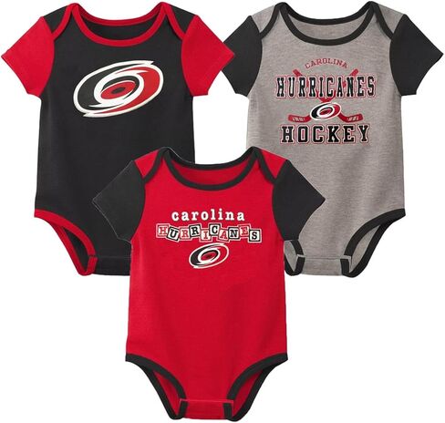 ملابس داخلية للأطفال حديثي الولادة من Outerstuff Carolina Hurricanes مكونة من 3 قطع in Kuwait