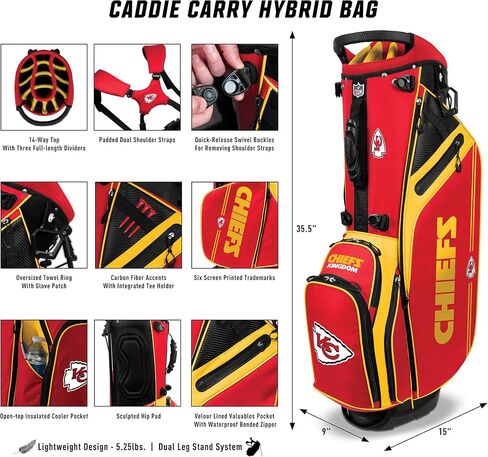 Team Effort NFL Caddie Carry Hybrid Golf Bag in Saudi Arabia