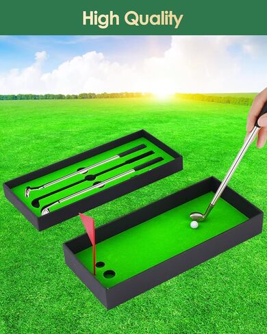 Bruiefpap Golf Pen - Funny Gag Gift for Golf Lovers, Men - Mini Desk Golf Set, Christmas Stocking Stuffer in Kuwait