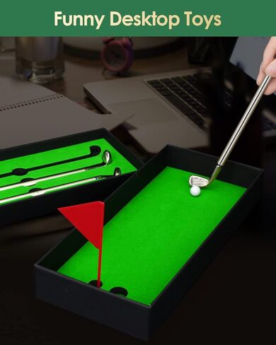 Bruiefpap Golf Pen - Funny Gag Gift for Golf Lovers, Men - Mini Desk Golf Set, Christmas Stocking Stuffer in Kuwait