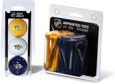 كرات جولف مطبوعة بشعار Team Golf NHL (عدد 3) وتي شيرتات جولف تنظيمية مقاس 2-3/4 بوصة (عدد 50)، متعددة الألوان in Kuwait