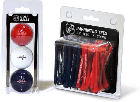 كرات جولف مطبوعة بشعار Team Golf NHL (عدد 3) وتي شيرتات جولف تنظيمية مقاس 2-3/4 بوصة (عدد 50)، متعددة الألوان in Kuwait