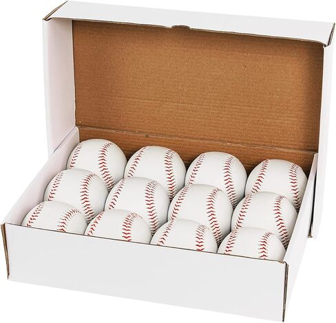 Leather Baseball 12 Pack Official League Baseballs Competition Level Baseball Balls for Youth/Adult 9 inch Practice Training Autographs Baseball(One Dozen) in Kuwait