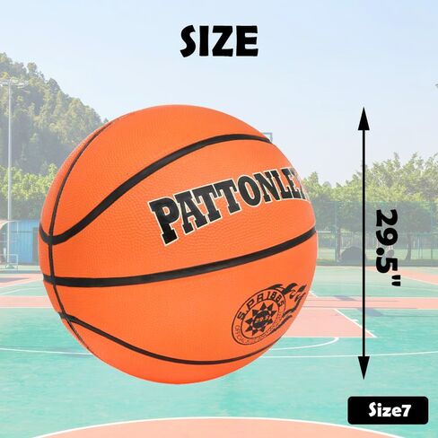 كرة سلة مطاطية مقاس 7/29.5 بوصة كرة سلة رسمية للرجال داخل وخارج المنزل للعب في الفناء الخلفي الداخلي والحديقة الخارجية والشاطئ وحمام السباحة in Kuwait