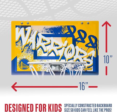 Franklin Sports NBA Team Over the Door Basketball Hoops - Kids Indoor Mini Basketball Hoop + Ball Set - NBA Fan Mini Hoops in Saudi Arabia