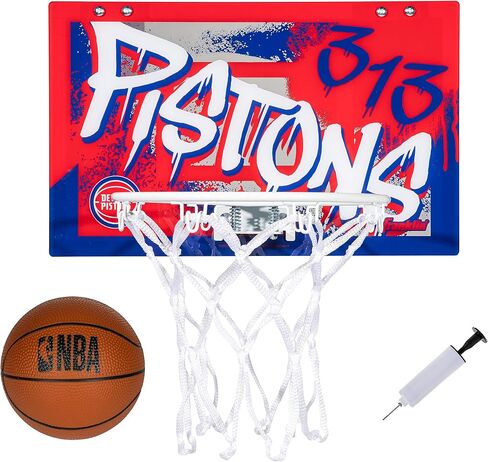 Franklin Sports NBA Team Over the Door Basketball Hoops - Kids Indoor Mini Basketball Hoop + Ball Set - NBA Fan Mini Hoops in Saudi Arabia