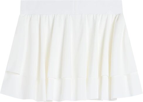 LX7 Girls Flowy Athletic Layered Shorts with Spandex Liner 2 in 1 with Pockets Kids Butterfly Skirts in Saudi Arabia