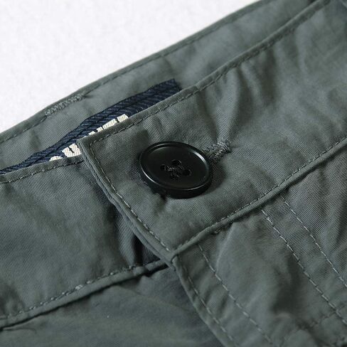 Boys' & Men Quick Dry Hiking Shorts Elastic Waist Athletic Outdoor Camping Fishing Grey Tag 170-11-12 Years in Kuwait