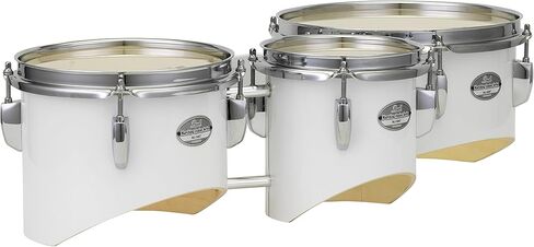 مجموعة Pearl MJT680/CXN33 Junior Marching Trio مقاس 6 بوصة × 6.5 بوصة و8 بوصة × 6.5 بوصة و10 بوصة × 6.5 بوصة وحامل مع شريط قبضة فاتر VGTB، أسود (4 عبوات) in Kuwait