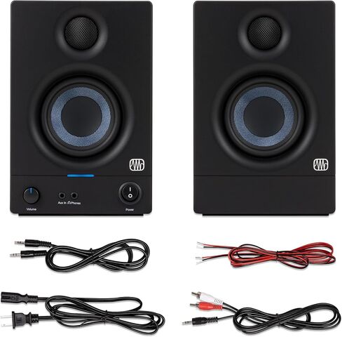 شاشات استوديو PreSonus Eris 3.5، زوج — سماعات مراقبة نشطة تعمل بالطاقة لإنتاج الموسيقى في المجال القريب، كمبيوتر مكتبي، صوت Hi-Fi in Kuwait