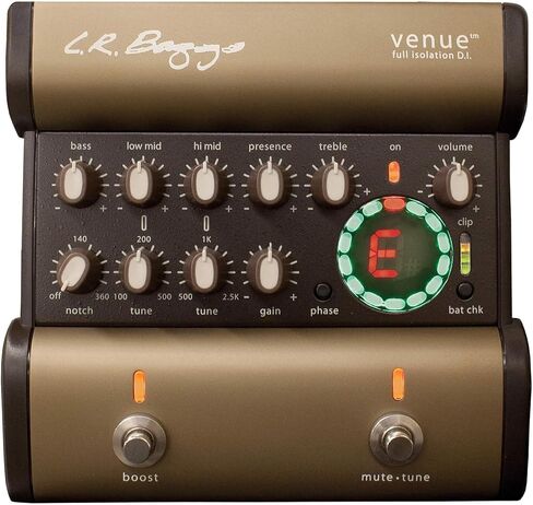 L.R. Baggs Venue DI Acoustic Guitar Preamp Direct Box Studio and Stage Pedal Tonebird Bundle with Cable, Polish Cloth, Dunlop Picks, Tonebird 9V Adapter in Saudi Arabia