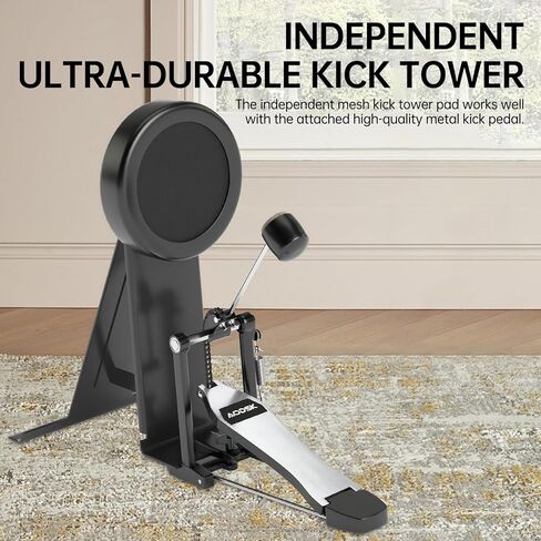 مجموعة الطبول الكهربائية، مجموعة الطبول الإلكترونية للبالغين مع 455 صوتًا، وسادات طبلة شبكية، وعصي الطبل، ودواسات شديدة التحمل، وعرش الطبل، وسماعات الرأس متضمنة - (UAED-5DS) in Kuwait