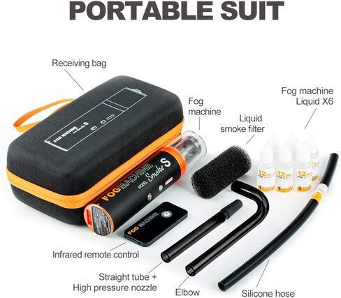 LENSGO Smoke S Hand-held Fog Machine, Portable Smoke Machine with Remote Control Fogger for Photography, Outdoor Events, Parties, Stage Effects, Disinfection or Weddings in Saudi Arabia